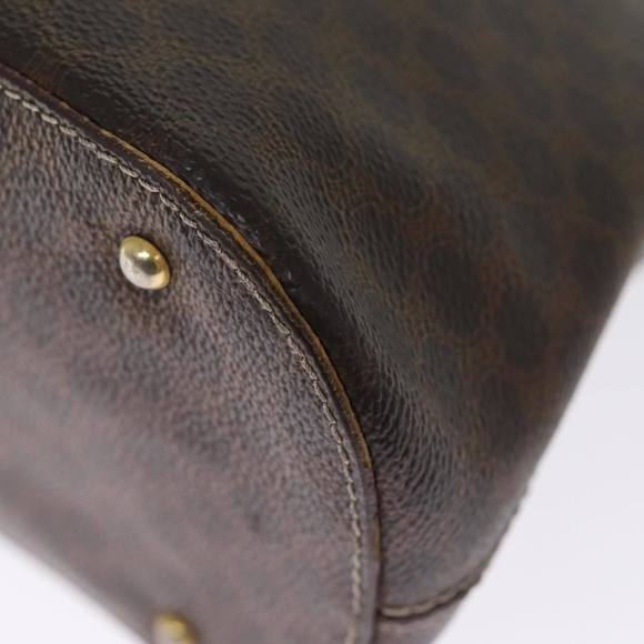 CELINE Macadam Canvas Hand Bag PVC 2way Brown Auth 75627 - Picture 15 of 16